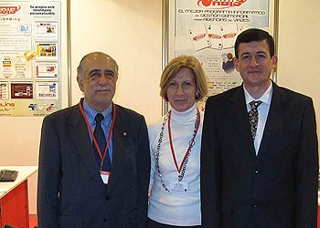 D. José Antonio Carrasco, Presidente Unión Iberoamericana Profesionales de Turismo y D. Manuel Sos, Director Gerente de Pipeline Software
