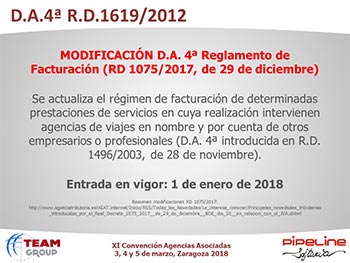 Modificaciones y nuevas aplicaciones del Reglamento de Facturación y Novedades sobre el NDC