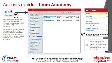 Presentación » Pipeline Software - JORNADA TECNOLÓGICA TEAM GROUP y RECORDATORIO NUEVA NORMATIVA DE VIAJES COMBINADOS