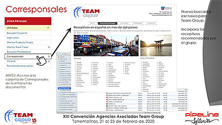 Presentación » Pipeline Software - JORNADA TECNOLÓGICA TEAM GROUP y RECORDATORIO NUEVA NORMATIVA DE VIAJES COMBINADOS