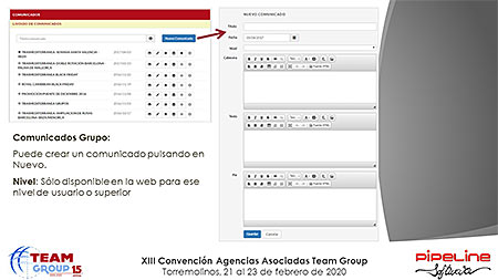 Presentación » Pipeline Software - JORNADA TECNOLÓGICA TEAM GROUP y RECORDATORIO NUEVA NORMATIVA DE VIAJES COMBINADOS