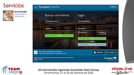 Presentación » Pipeline Software - JORNADA TECNOLÓGICA TEAM GROUP y RECORDATORIO NUEVA NORMATIVA DE VIAJES COMBINADOS