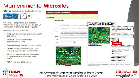 Presentación » Pipeline Software - JORNADA TECNOLÓGICA TEAM GROUP y RECORDATORIO NUEVA NORMATIVA DE VIAJES COMBINADOS