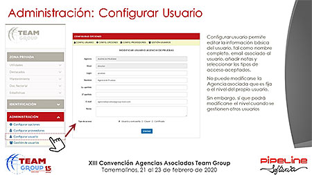 Presentación » Pipeline Software - JORNADA TECNOLÓGICA TEAM GROUP y RECORDATORIO NUEVA NORMATIVA DE VIAJES COMBINADOS