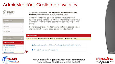 Presentación » Pipeline Software - JORNADA TECNOLÓGICA TEAM GROUP y RECORDATORIO NUEVA NORMATIVA DE VIAJES COMBINADOS