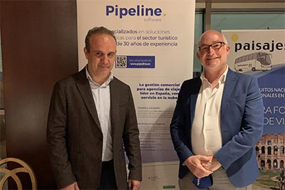 Santiago Sanus (Presidente ADESTIC) y Sebastián Briones (Director General Pipeline Software)