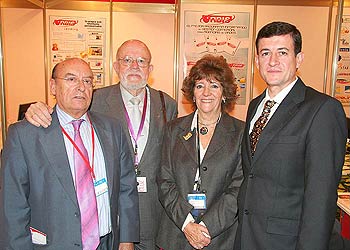 D. Antonio Flórez, Presidente TAT Revista, D. José Antonio Fernandez Cuesta, colaborador TAT revista, Dña. Mª Fernanda Fernández, Directora TAT Revista y D. Manuel Sos, Director Gerente de Pipeline Software