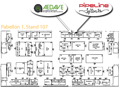 Plano situación stand Pipeline INTUR 2008