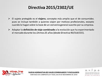 IMPACTO PRÁCTICO DE LA TRASPOSICIÓN DE LA DIRECTIVA DE VIAJES COMBINADOS - Galicia