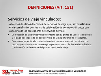 Curso nueva Normativa de Viajes Combinados y Vinculados - Valencia 3 de Abril