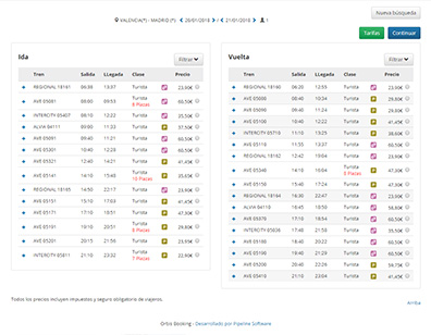 Orbis Booking - Billetes de tren