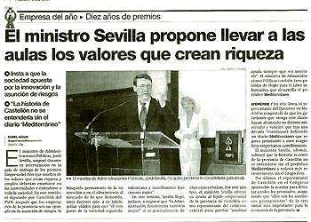 Empresa del año X aniversario Mediterráneo