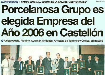 Empresa del año X aniversario Mediterráneo