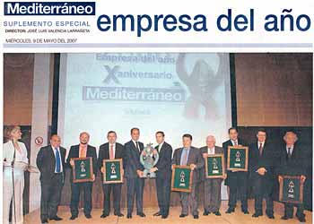 Empresa del año X aniversario Mediterráneo