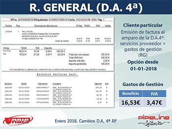 Cambios en la Disposición Adicional 4ª del Reglamento de Facturación (Real Decreto 1075/2017, de 29 de diciembre)