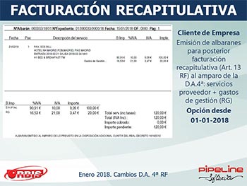 Cambios en la Disposición Adicional 4ª del Reglamento de Facturación (Real Decreto 1075/2017, de 29 de diciembre)