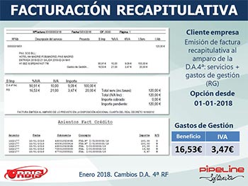 Cambios en la Disposición Adicional 4ª del Reglamento de Facturación (Real Decreto 1075/2017, de 29 de diciembre)