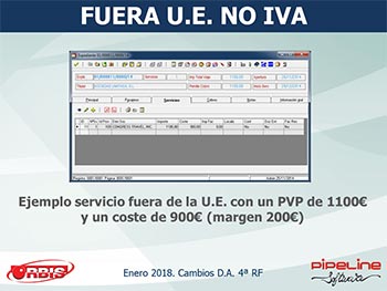 Cambios en la Disposición Adicional 4ª del Reglamento de Facturación (Real Decreto 1075/2017, de 29 de diciembre)