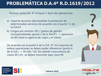 Suministro Inmediato de Información del IVA, Nuevos criterios de tributación agencias de viajes: SII