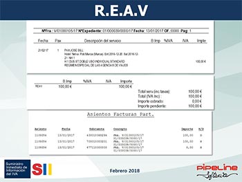 Suministro Inmediato de Información del IVA, Nuevos criterios de tributación agencias de viajes: SII