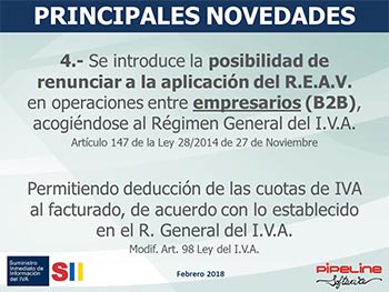 Suministro Inmediato de Información del IVA, Nuevos criterios de tributación agencias de viajes: SII