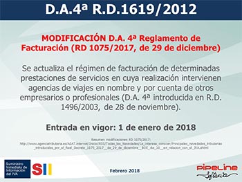 Suministro Inmediato de Información del IVA, Nuevos criterios de tributación agencias de viajes: SII