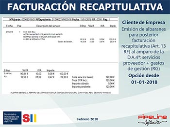 Suministro Inmediato de Información del IVA, Nuevos criterios de tributación agencias de viajes: SII